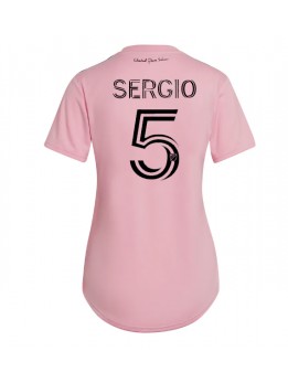 Inter Miami Sergio Busquets #5 Heimtrikot für Frauen 2023-24 Kurzarm